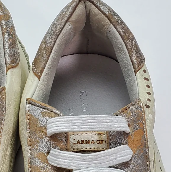 Karma Of Charme Naïf Hand Painted Leather Low Top Women Sneakers Sz 37 / US 6.5 - Picture 8 of 12